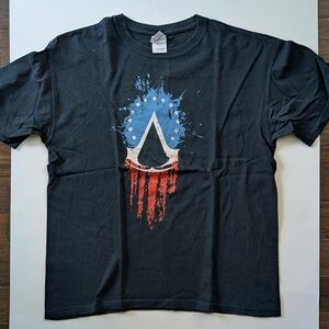 Rare Assassin's Creed III Promo Black Graphic T-Shirt